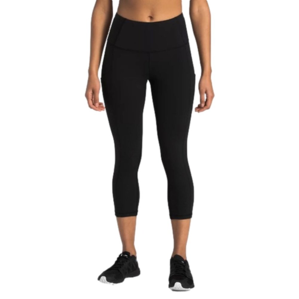 NWT The North Face Motivation High-Rise Pocket Crop Leggings Women’s Black XS - Picture 1 of 10